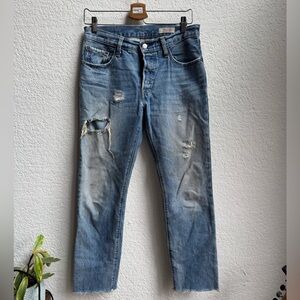 Levi's Women's Distressed Blue Skinny Jeans